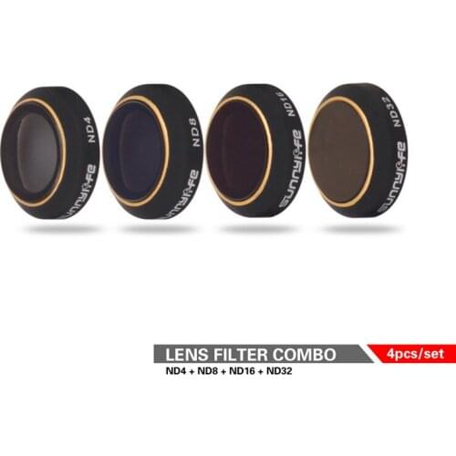 Snap On ND Filters Set 4Pcs ND4/8/16/32 Camera Lens Filter Bundle set Kit For DJI for DJI MAVIC Pro/platinum Camera Drone