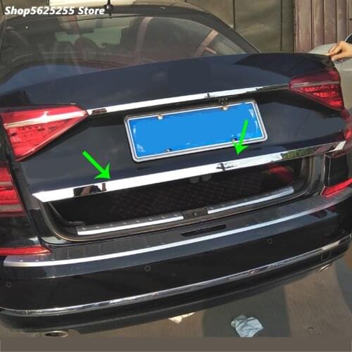 Rear Trunk Lid Tailgate Cover Trim for Volkswagen VW Passat B8 2019 2020 2021 Stainless Steel Hatch Door Handle Molding Strip