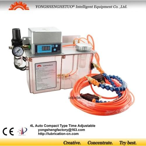 CE coolant pump oil mist BPV sprayer metal cutting cooling CNC engraving router cooler 2 spray nozzle timer COMPACT