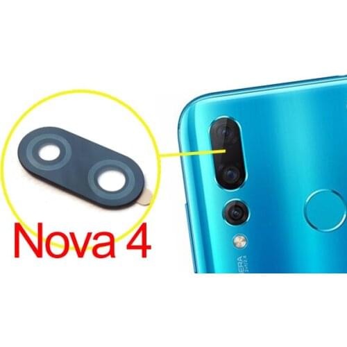 New Camera Glass Lens Cover with Adhsive Glue Glue for Huawei Nova 4 Nova4