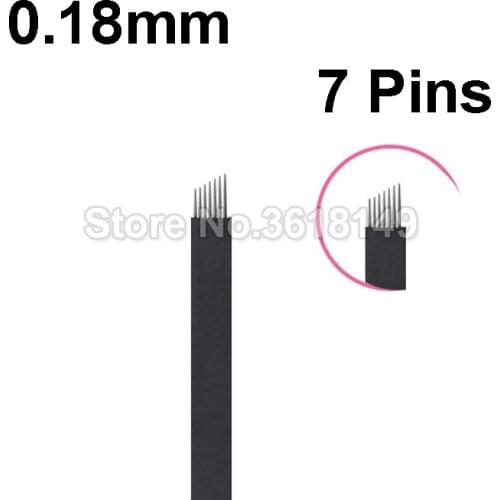 New 0.18mm 18U 9 7 12 Pins Lamina Agulha Tebori Tattoo Microblading Needle For Permanent Makeup Manual Pen 3D Eyebrow Embroidery