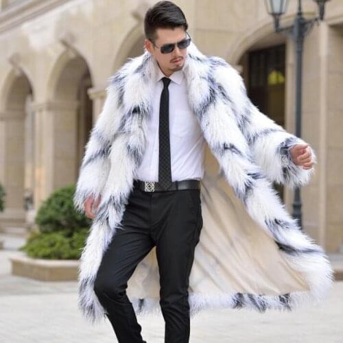 Autumn faux mink fur leather jacket mens winter thicken warm fur leather coat men loose jackets jaqueta de couro fashion B157