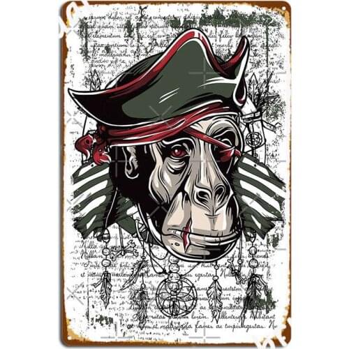 Pirate Captain Jack The Big Paw Metal Sign Poster Decoration Pub Mural Tin Sign Poster
