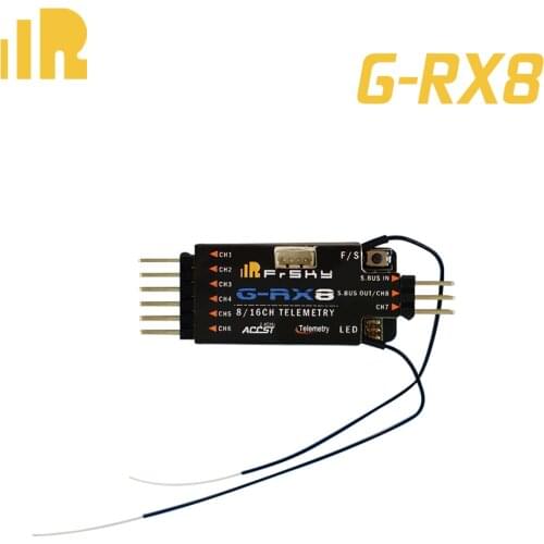 FRSKY G-RX8 2.4GHz 16CH ACCST D16 Telemetry SBUS PWM Receiver Variometer Sensor for RC Gliders Airplane Fixed-Wing FPV Drones