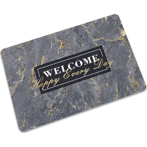 Anti-Slip Entrance Door Mat Waterproof Rubber Floor Mat Bedroom Bedside Foot Mat Outdoor Doormat Kitchen Bathroom Carpet Rug