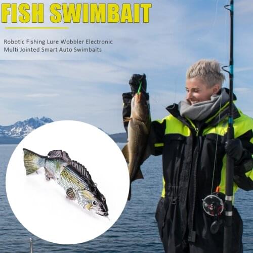 Robotic Fishing Lure Wobbler Electronic Multi Jointed Smart Auto Swimbaits Built-in Powerful Battery USB Charging