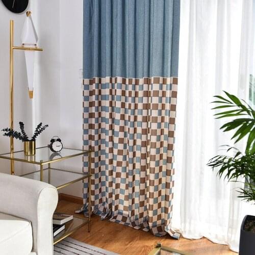 Modern Curtains for Living Room Dining Room Bedroom European Style Curtain Printing Curtain Tulle Customization