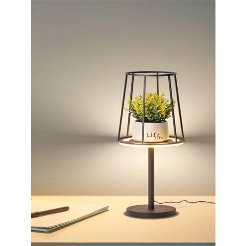 Modern Set Racks Table Lamps Dimming Bedroom Dining Room Nordic Girl Modern Romantic Study Room LED Desk Lights Deco Lighting