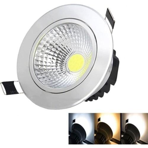 10X Dimmable Led downlight light COB Ceiling Spot Light 5W 7W 9W 15W AC85-265V ceiling recessed Lights Indoor Lighting