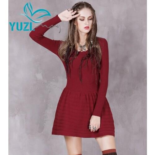 Модные трикотажные платья Yuzi.may China At AliExpress