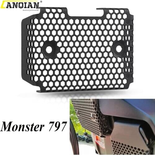 Motorcycle Aluminium Rectifier Guard Grille Cover Protector For Ducati Monster 797+ (Plus) 2018 2019 2020 Monster 797 2017-2020