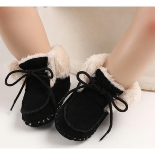 Winter baby shoes first walkers boy Non-slip Kids Boots Shoes newborn baby girl shoes Warm Plush infants soft sole 1111