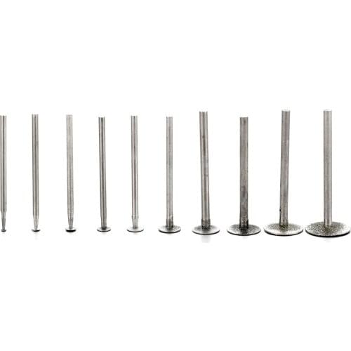 20pcs T shape Carborundum Diamond Grinding Wheel Head Cut Off Discs Wheel Blades Rotary Tool Set