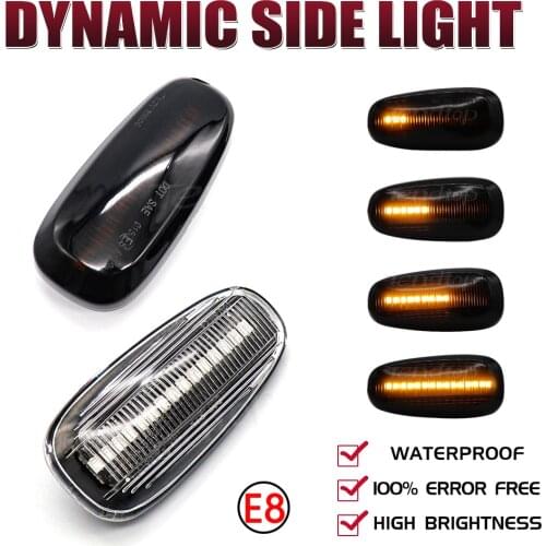 2X For Opel For Zafira A 1999-2005 Astra G 1998-2009 Dynamic Blinkers Led Side Marker Turn Signal Light Indicator Lamp Car Bulb