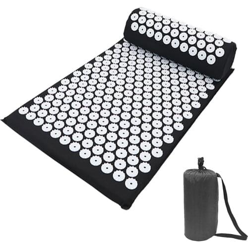 3PCS/set Massage Cushion Yoga Acupressure Mat and Pillow Set Neck Back Foot Massager Pain Stress Relief Acupuncture Massage Pad