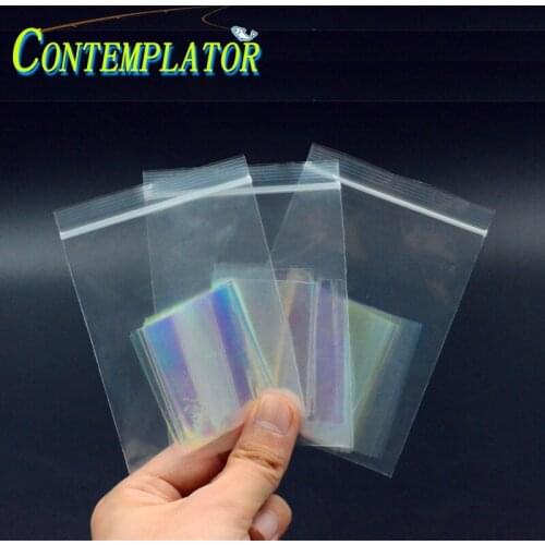 30sheets 3color Assorted Purple/Blue/Pink Fly Tying Rainbow Films For Sabiki Shrimp 20*5cm Flash Film Fly WIngs Bodies Materials