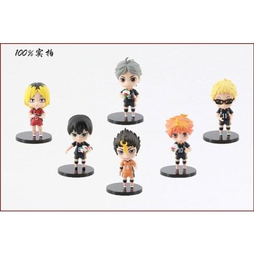 30PCS Haikyuu!! Kenma Kozume Kageyama Tobio Hinata Syouyou Nishinoya Yuu Oikawa Tooru kei 8.5-10CM PVC Action Figure