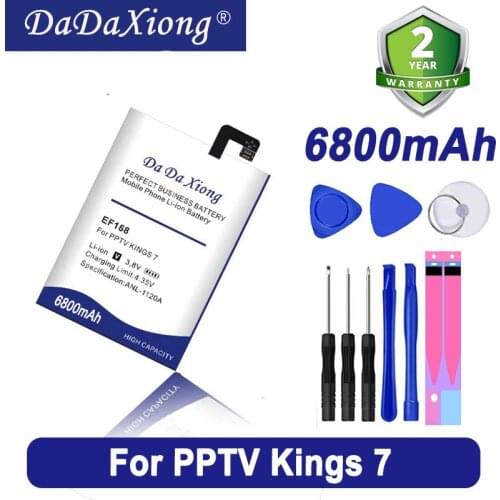 6200mAh EF168 Battery For PPTV King7 King7S PP6000 Mobile Phone High Quality Battery+Tracking Number