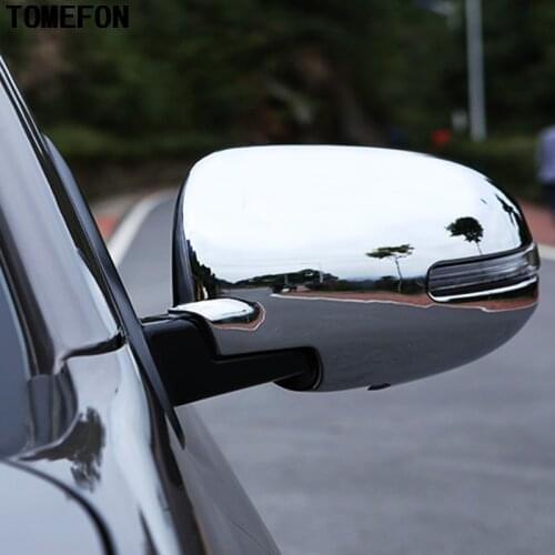 For Mitsubishi Outlander 2016 2017 2018 ABS Chrome Rear view Rearview Side Glass Mirror Cover Trim Frame 2pcs Car Styling