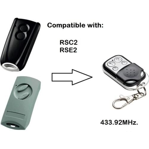 For RSC2 RSE 2 rolling code 433.92mhz replacement garage door remote control