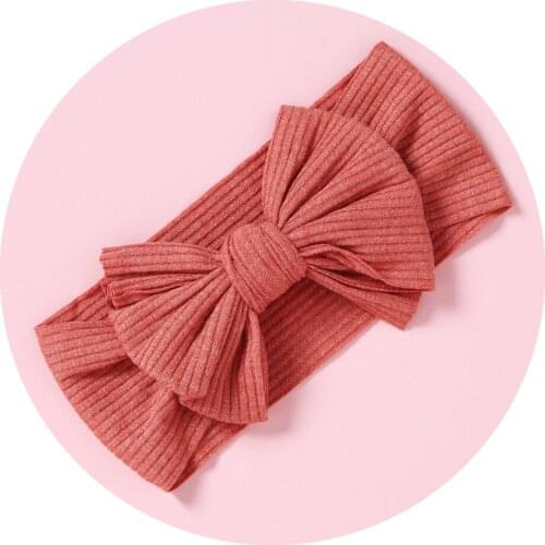 Stretchy Fabric Bow Baby Headbands Knot Bow Turban Headwrap Baby Shower Gift Newborn Headwear Toddler Baby Girl Hair Accessories