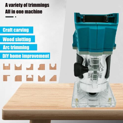 Wood Router Tool Electric Woodworking Machines Power Carpentry Manual Trimmer Tools for Makita 18V Battery