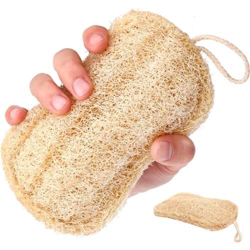 Natural Loofah Sponge Biodegradable Loofah Dish Sponge Non-Scratch Compostable Dishwashing Loofah Sponge For Kitchen Cleaning