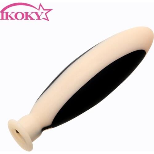 IKOKY Electrical Stimulation Electric Shock Prostate Massage Silicone Sex Toys for Women Sex Products Anal Butt Plug Big Size
