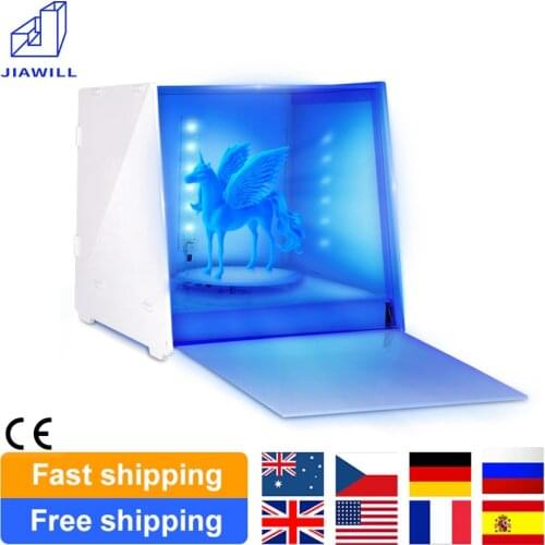 UV Resin Curing Box For LCD DLP SLA 3D UV Resin Printed Models' Curing With 360 Degree Turntable Timer Control