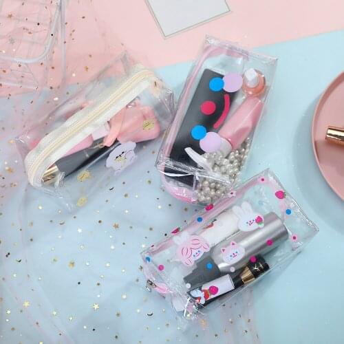 2020 Women Travel Cosmetic Bag PVC Cute Print Makeup Bags Girl Function Makeup Case Beauty Wash Organizer Toiletry Storage Bag