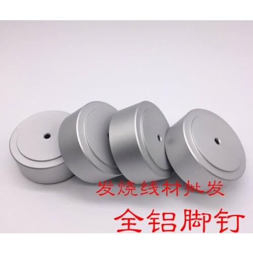 KYYSLB All Aluminum Amplifier Feet Shock Absorbers Nail Audio Speakers Chassis Shock Pad Feet 57mmx28mm Only One