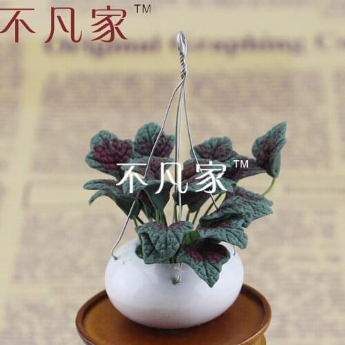 HOT SALE 1/12 scale miniature flower mini beautiful plant for dollhouse decoration