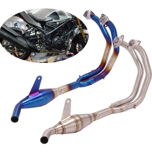 32mm Slip On Stock Muffler for Yamaha YZF-R3 R25 MT25 MT-03 Exhaust System Motorcycle Header Link Pipe Stainless Steel Exhaust