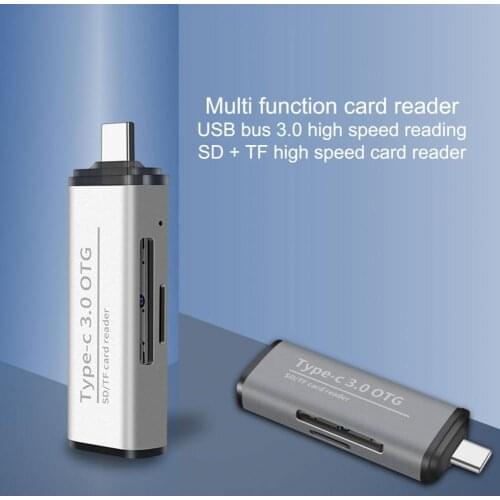 OTG Card Reader Type-c Interface Multi-functional USB Adapter Mobile Phone Card Reader for Computer Notebook Laptop USB Adapter