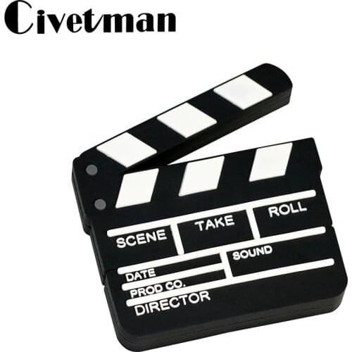 Cartoon Movie Clapperboard USB Flash Drive 8GB 16GB 32GB 64GB USB 2.0 Pendrive Film Memory Stick 128GB Pen Drive 256GB USB Flash