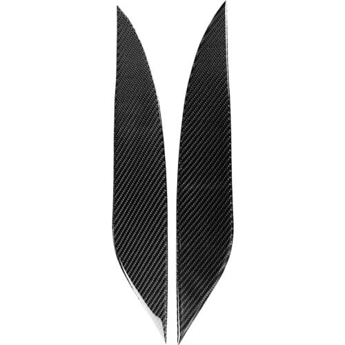 Carbon Fiber Headlight Eyebrow Trim Stickers For Toyota Land Cruiser Prado