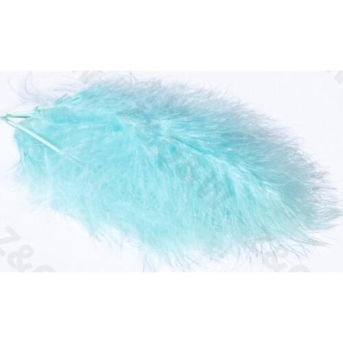 Natural 10-15CM turkey full down feathers 4-6 inches dyed sky blue 100-500 DIY decoration crafts decoration accessories