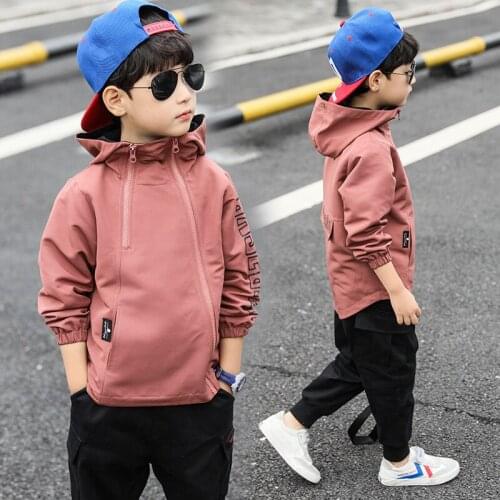 2021 Charming Spring Autumn Coat Outerwear Top Children Clothes Kids Costume Teenage School Boy Clothing High Quality