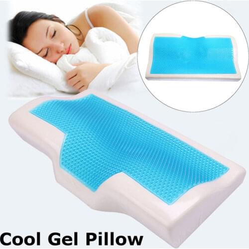 Memory Foam Gel Pillow Slow Rebound Summer Ice-cool Anti-snore Orthopedic Sleeping Health Care Neck Pillows For Home Beddings