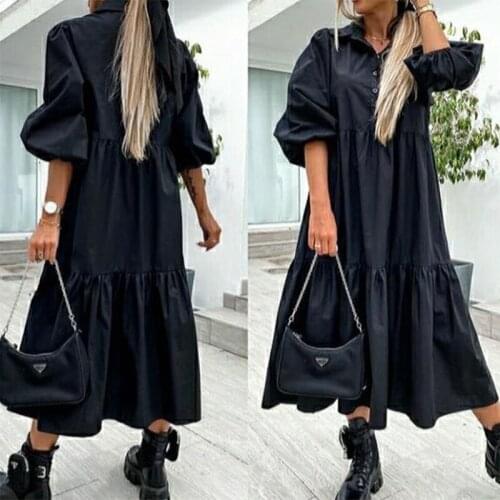 QIWN Fashionable Shirt Dresses