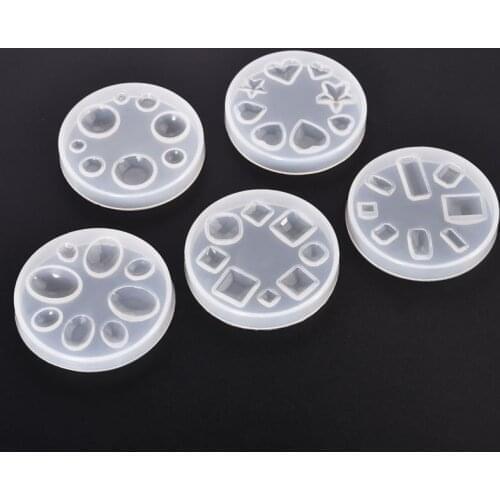 Silicone Mold For DIY Crystal Epoxy Resin Mould Jewelry Making Accessories Resin Cabochons Casting Molds Handmade Crafts
