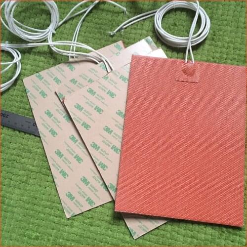 Silicone personalizzato calda letto/lettino riscaldato per stampante 3d 500x500mm 120V 600W silicone heating pad film heater mat