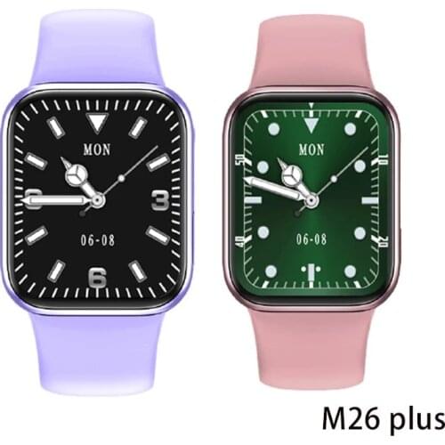 KIWITIME IWO M26 Plus 1.77 Inch Full Screen Smart Watch Bluetooth Call Waterproof Smartwatch Men Women Watches PK W26 HW22 Plus