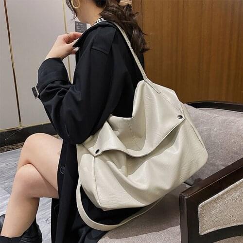 Large Capacity Soft Leather Handbags for Women 2021 Designer Casual Ladies Shoulder Crossbody Bag Female Tote Hand Bags Work New