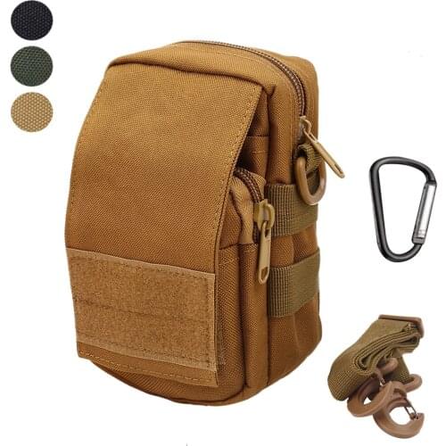 Tactical EDC Bag Hunting Mobile Phone Case Pouch with Belt Outdoor Shoulder Sling Bag Multi-function Molle Pouch Waist Pack