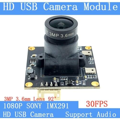 Webcam Star Light Low illumination Surveillance camera 2MP Sony IMX291 Full HD 1080P UVC 30FPS MJPEG USB Camera Module Android