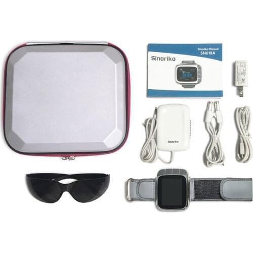 High Blood Pressure Diabetic Watch Multi function Wrist Watch Pain Relief Rhinitis Diabetics Hypertension Laser Therapy Device