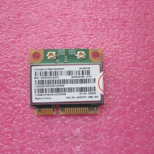 04W3761 04W3762 for Broadcom 2.4GHz BCM94313HMGB BCM4313 + BCM20702 BGN Mini PCI-E WLAN Wifi Card for Lenovo Thinkpad
