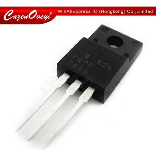 10pcs/lot FQPF2N60C 2N60C 2N60 600V 2A MOSFET N-Channel transistor TO-220F new original In Stock