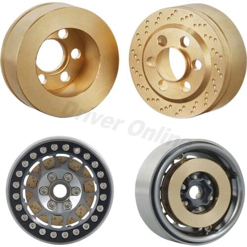 2PCS Brass Counterweight Balance Weight for 1.9 / 2.2 Inch Vanquish Products Wheel Traxxas TRX4 TRX6 Axial SCX10 90046 GEN8 TF2